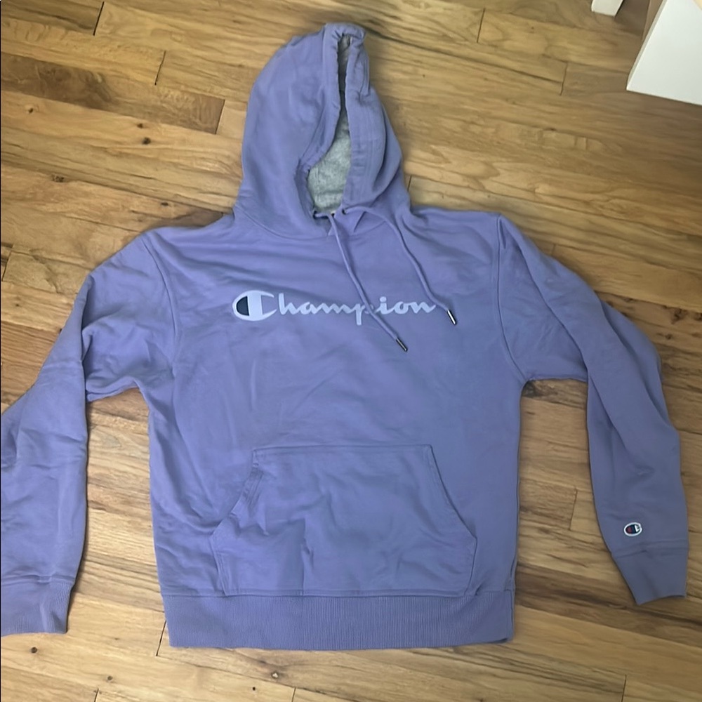 Champion Lavender Hoodie with Logo